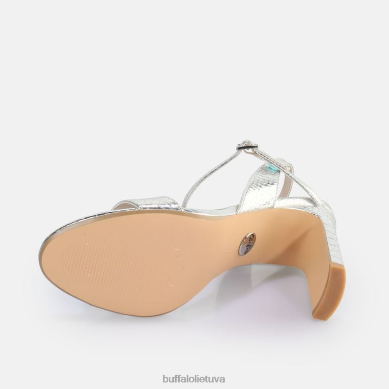 džinsas tvarkingas sandalas vegan Buffalo gyvatės sidabras4D4XB39 |sandalai