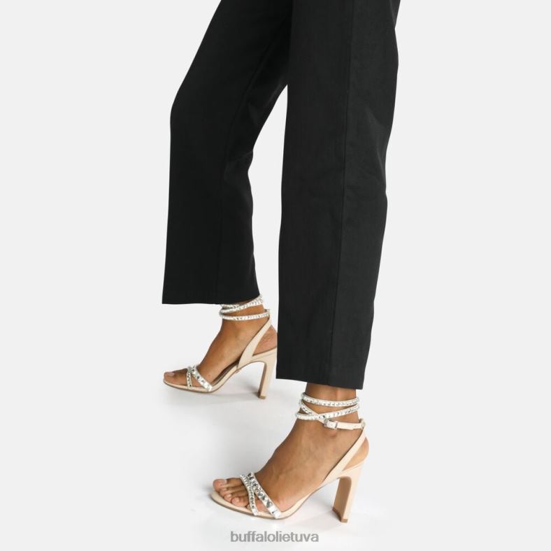 jean glam aukštakulniai sandalai veganai Buffalo baltas4D4XB862 |sandalai