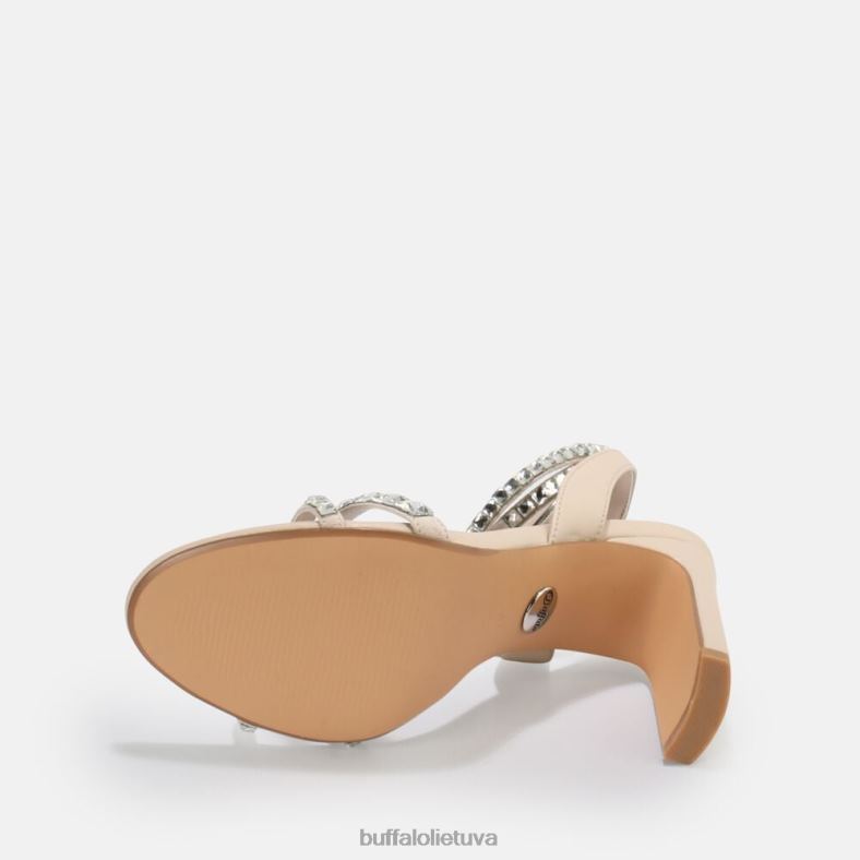 jean glam aukštakulniai sandalai veganai Buffalo baltas4D4XB862 |sandalai