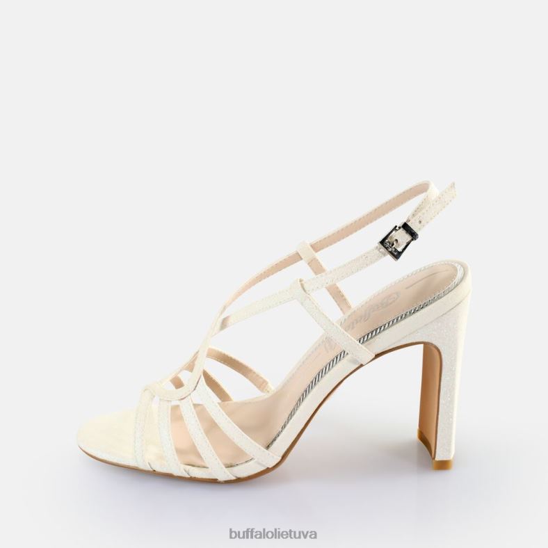 jean vamp sandalai su kulnais veganiški Buffalo baltas4D4XB605 |sandalai