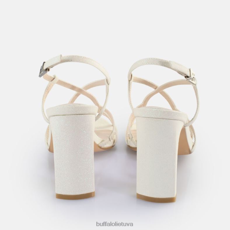 jean vamp sandalai su kulnais veganiški Buffalo baltas4D4XB605 |sandalai