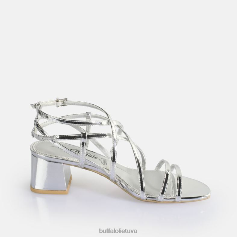 lilly Cage basutės su kulnais veganiškos Buffalo sidabras4D4XB289 |sandalai