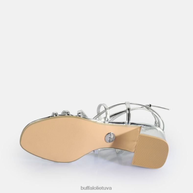 lilly Cage basutės su kulnais veganiškos Buffalo sidabras4D4XB289 |sandalai