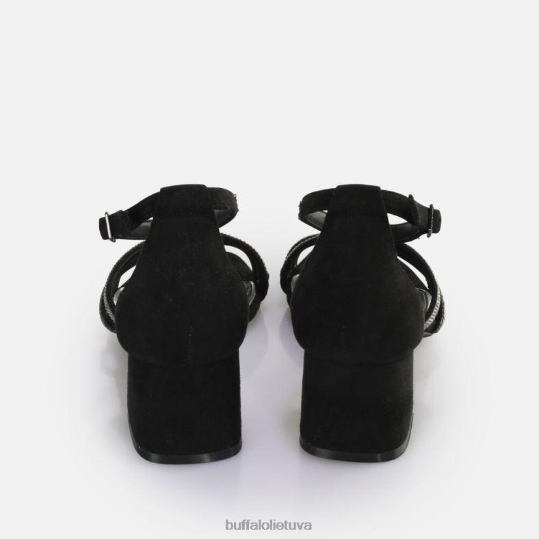 lilly glam aukštakulniai sandalai veganai Buffalo juodas4D4XB26 |sandalai