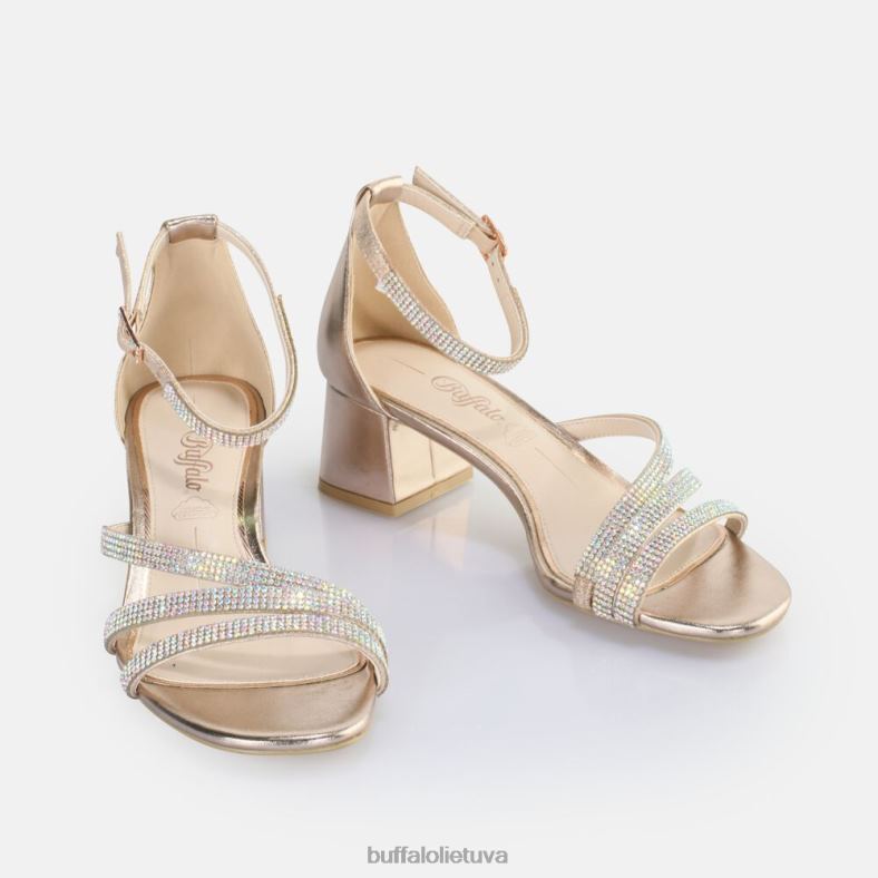 lilly glam aukštakulniai sandalai veganai Buffalo rozinis auksas4D4XB27 |sandalai