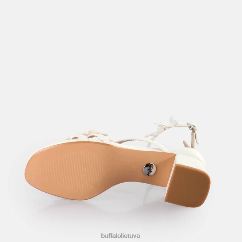 lucy butterfly basutės su kulnais Buffalo baltas4D4XB646 |sandalai