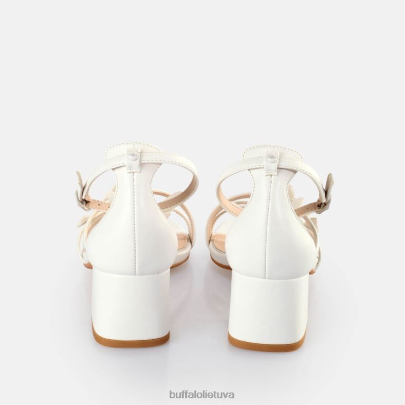 lucy butterfly basutės su kulnais Buffalo baltas4D4XB646 |sandalai