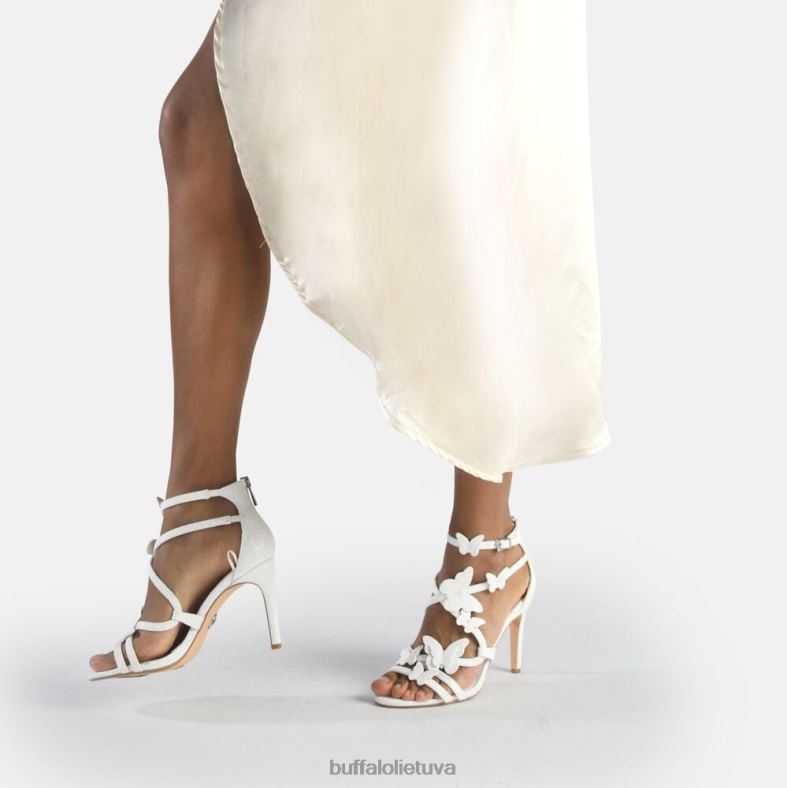 miranda butterfly sandalai su kulnais veganiški Buffalo baltas4D4XB415 |sandalai