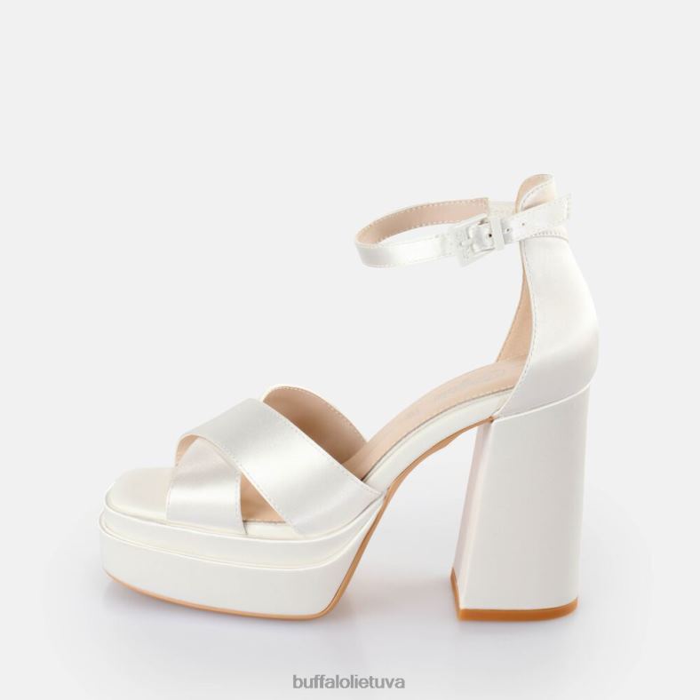 puošnios kryžminės basutės Buffalo dramblio kaulo4D4XB314 |sandalai