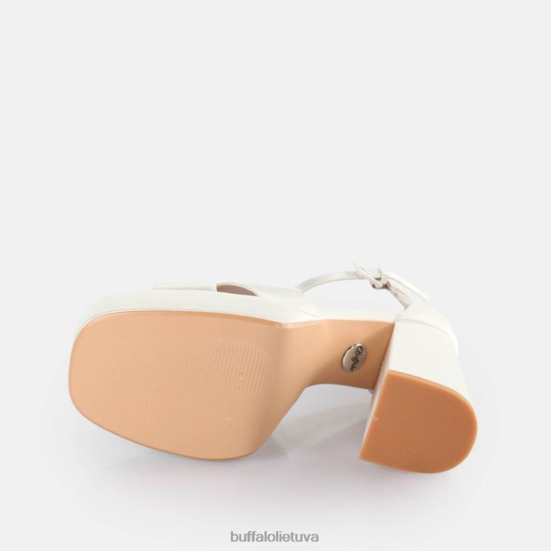puošnios kryžminės basutės Buffalo dramblio kaulo4D4XB314 |sandalai