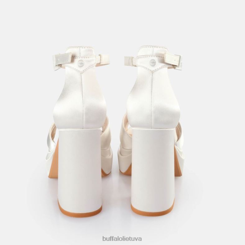 puošnios kryžminės basutės Buffalo dramblio kaulo4D4XB314 |sandalai
