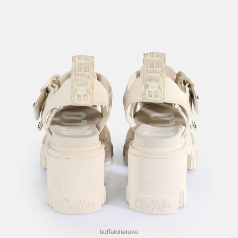 riaušių tralas basutės su kulnais veganiškos Buffalo kremas4D4XB83 |sandalai