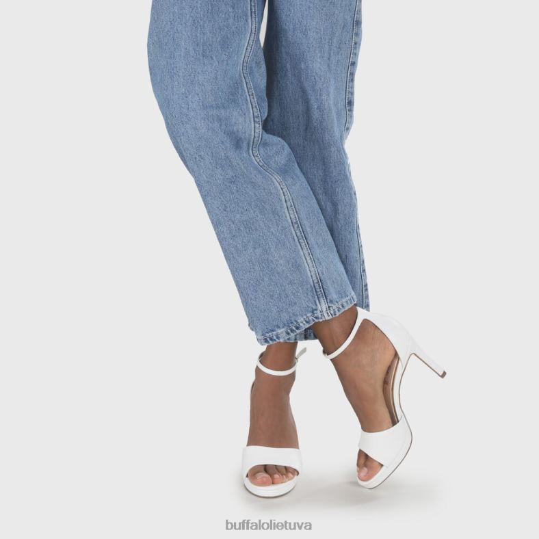 ronja sandalas su kulnais Buffalo baltas4D4XB169 |sandalai