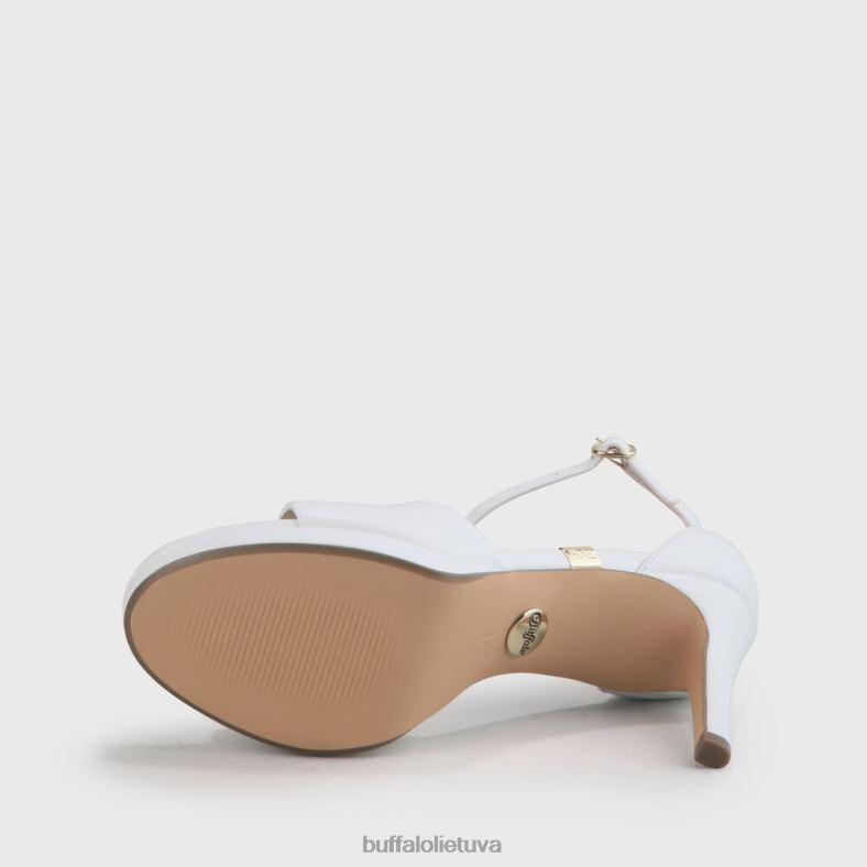 ronja sandalas su kulnais Buffalo baltas4D4XB169 |sandalai