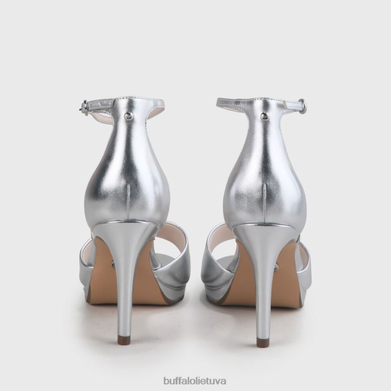 ronja sandalas su kulnais Buffalo sidabras4D4XB171 |sandalai