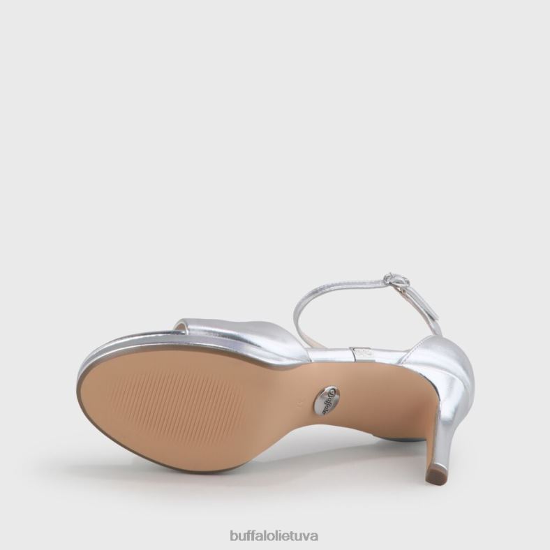 ronja sandalas su kulnais Buffalo sidabras4D4XB171 |sandalai