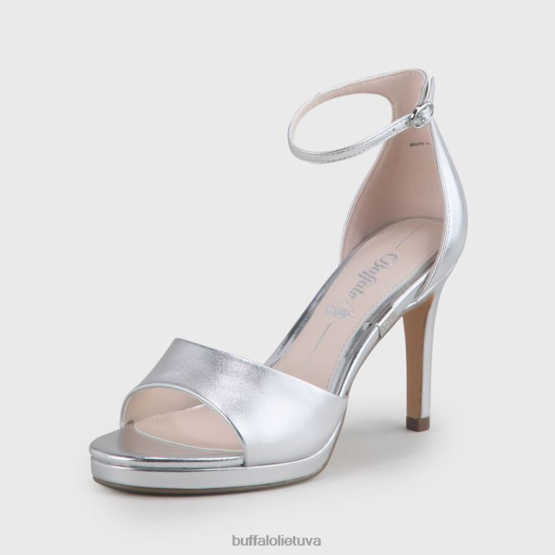 ronja sandalas su kulnais Buffalo sidabras4D4XB171 |sandalai