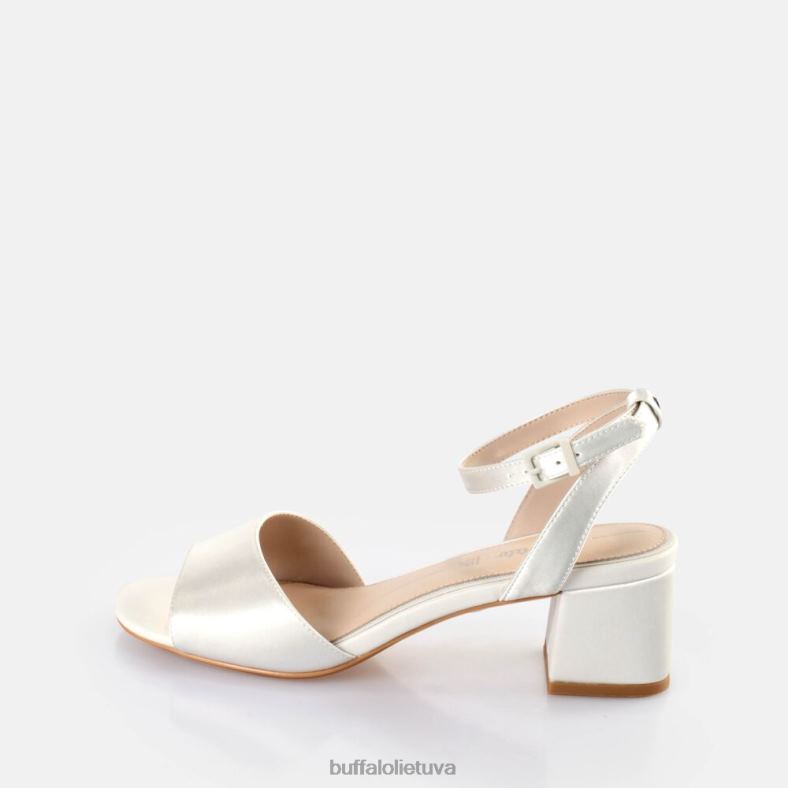 sumuštas sandalas su kulkšnies dirželiu Buffalo dramblio kaulo4D4XB105 |sandalai