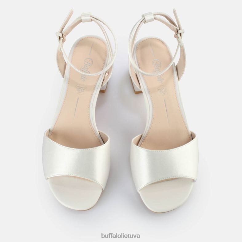 sumuštas sandalas su kulkšnies dirželiu Buffalo dramblio kaulo4D4XB105 |sandalai