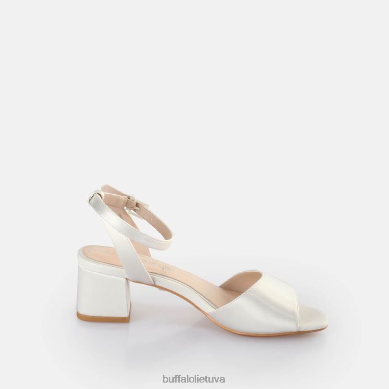 sumuštas sandalas su kulkšnies dirželiu Buffalo dramblio kaulo4D4XB105 |sandalai