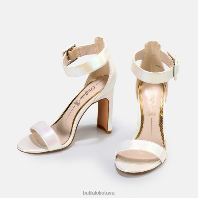 veganiški džinsiniai sandalai Buffalo perlamutrinė balta4D4XB414 |sandalai