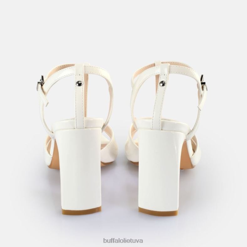 veganiški džinsiniai sandalai su kulnais Buffalo baltas4D4XB528 |sandalai