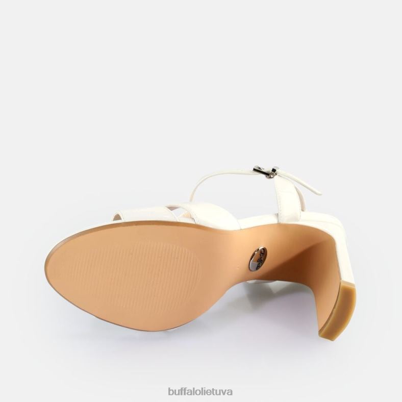 veganiški džinsiniai sandalai su kulnais Buffalo baltas4D4XB528 |sandalai