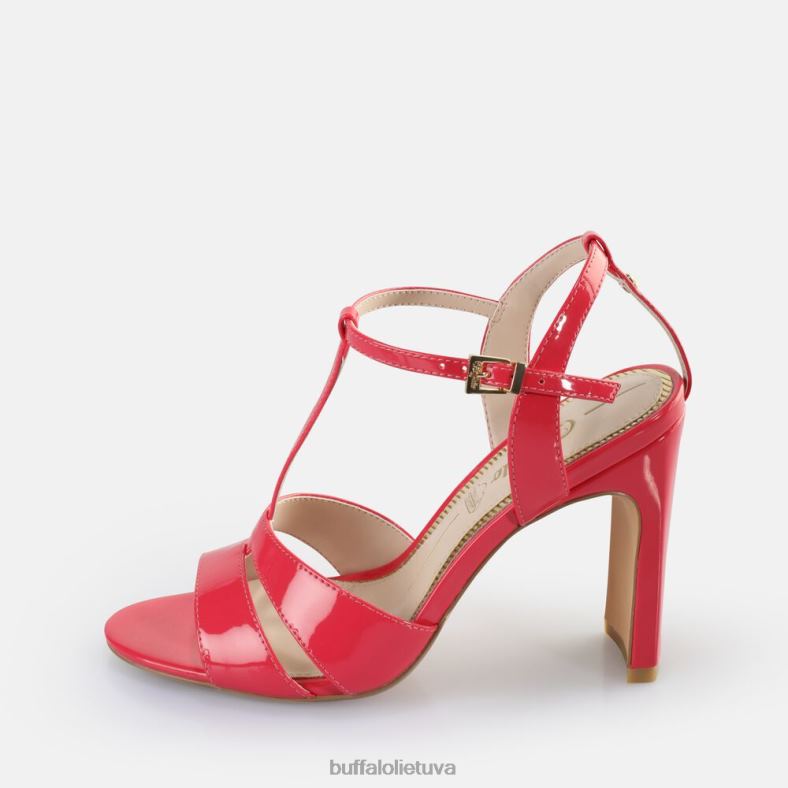 veganiški džinsiniai sandalai su kulnais Buffalo tamsiai rožinė4D4XB529 |sandalai