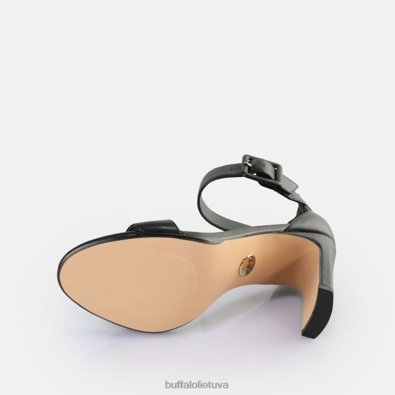 veganiškos džinsinės basutės su kulkšnimis Buffalo juodas4D4XB413 |sandalai