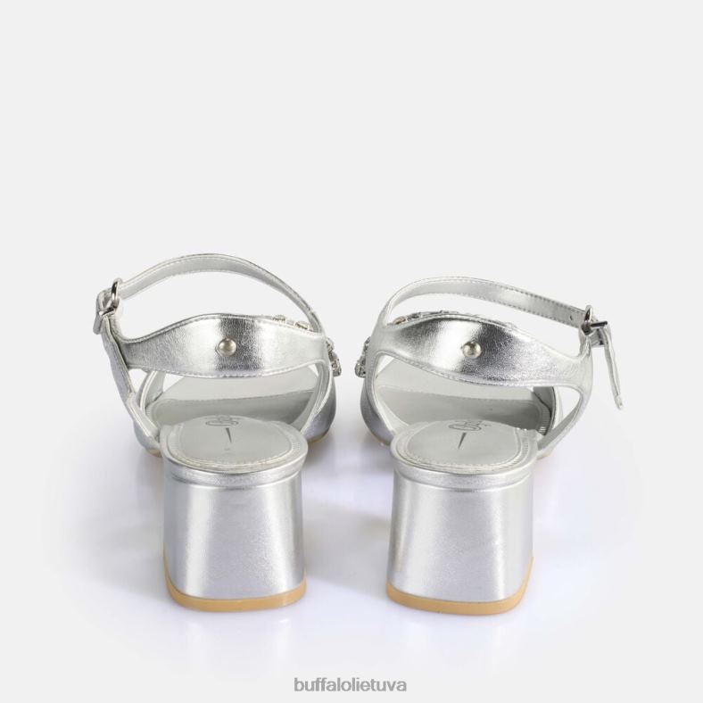 veganiškos lilly sandalai ant kulnų Buffalo sidabras4D4XB503 |sandalai