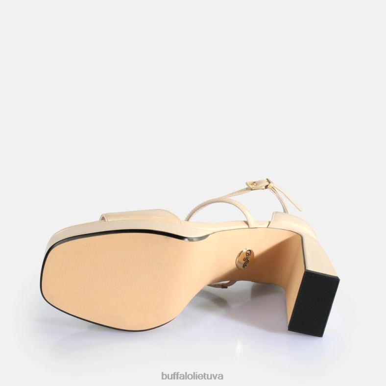 vyšniniai tvarkingi sandalai su kulnais veganiški Buffalo smėlio spalvos4D4XB442 |sandalai