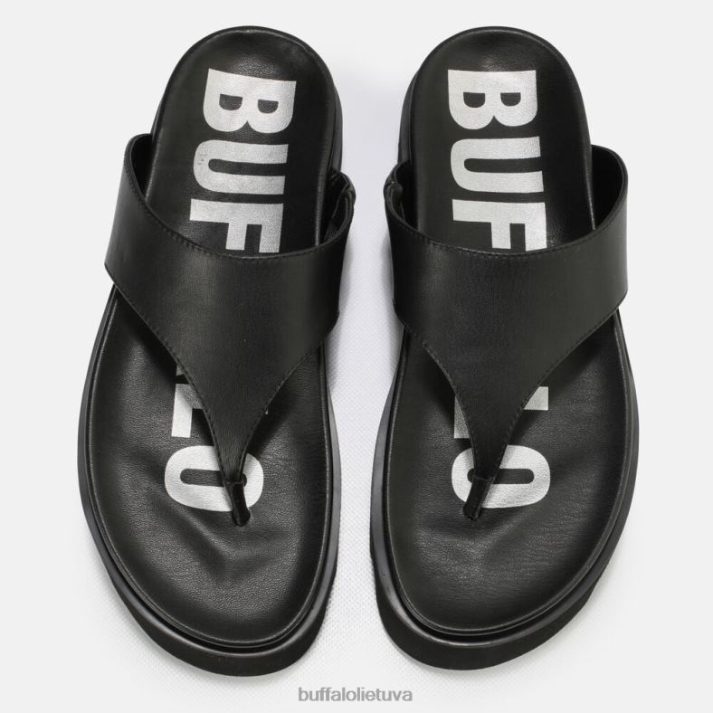 Perry stringų platforminės basutės veganiškos Buffalo juodas4D4XB897 |skaidrių