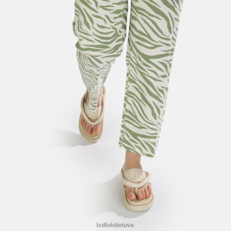 Rey Flip platformos basutės veganiškos Buffalo kreminės spalvos4D4XB723 |skaidrių