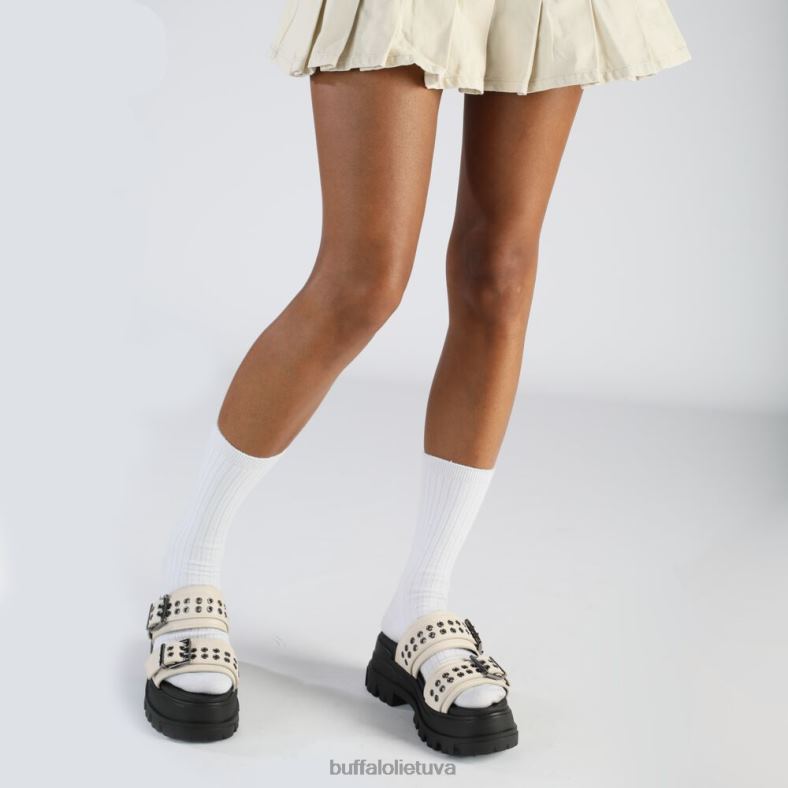 aspha loop platforminės basutės veganiškos Buffalo kremas4D4XB383 |skaidrių