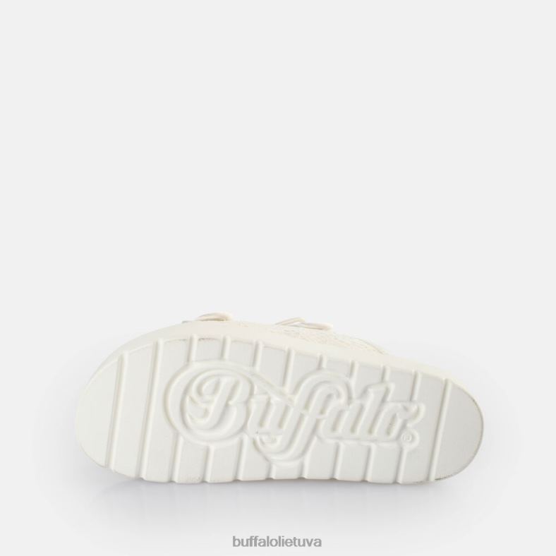 elly slide platform slides vegan Buffalo baltas4D4XB832 |skaidrių