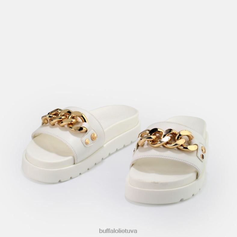 eve grandininės platforminės basutės veganiškos Buffalo baltas4D4XB853 |skaidrių