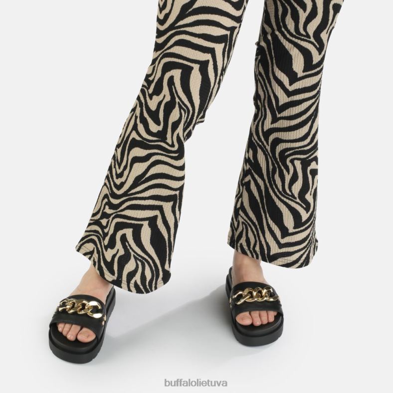 eve grandininės platforminės basutės veganiškos Buffalo juodas4D4XB699 |skaidrių