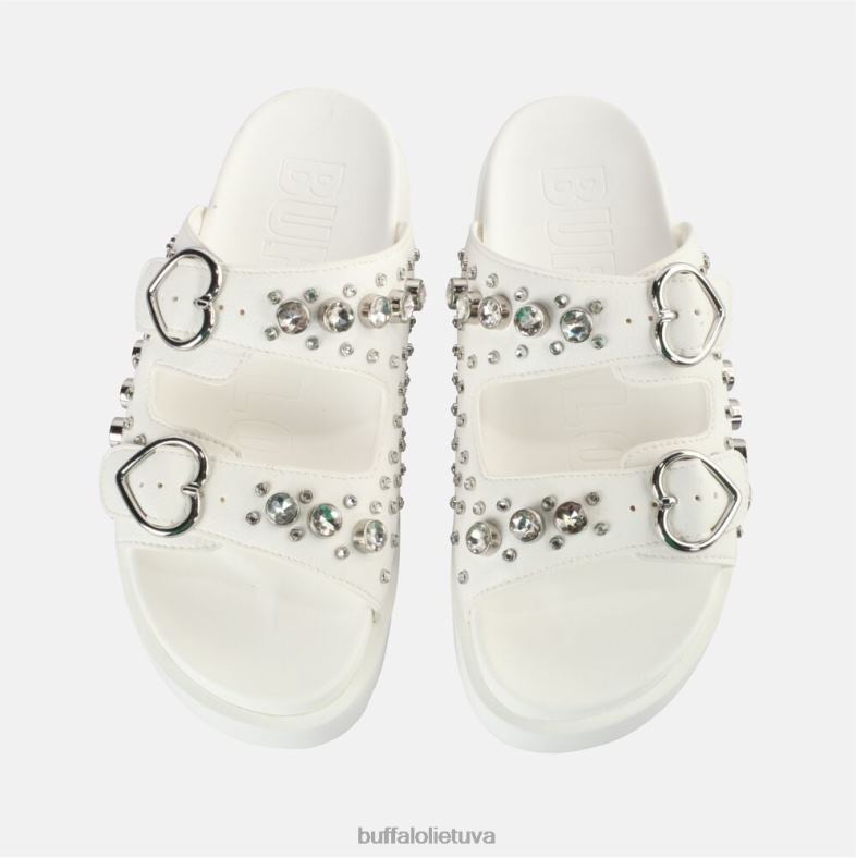 eve heart platform slide veganas Buffalo beveik baltas4D4XB409 |skaidrių