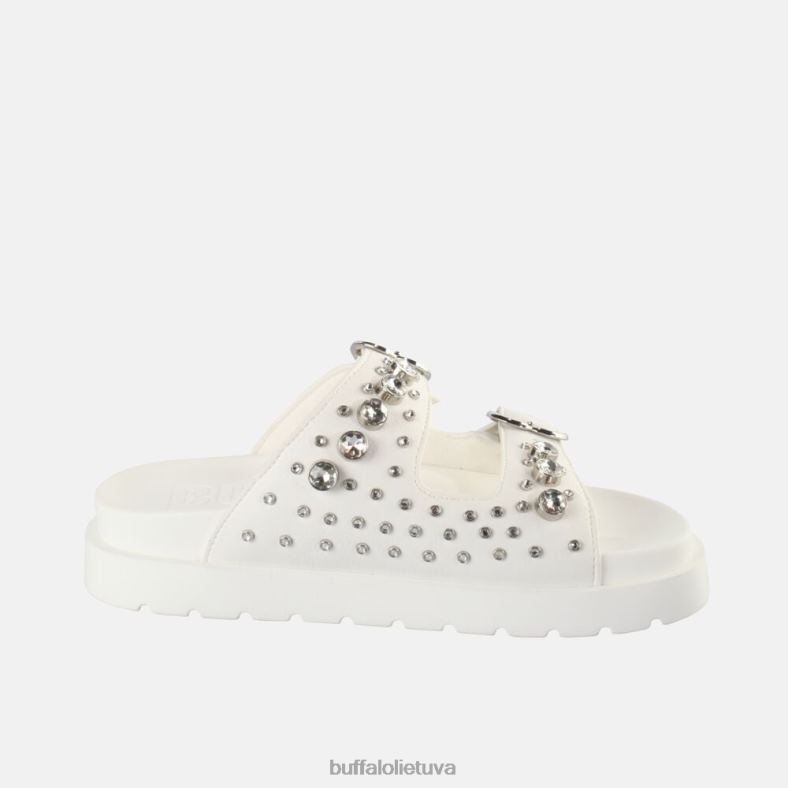 eve heart platform slide veganas Buffalo beveik baltas4D4XB409 |skaidrių