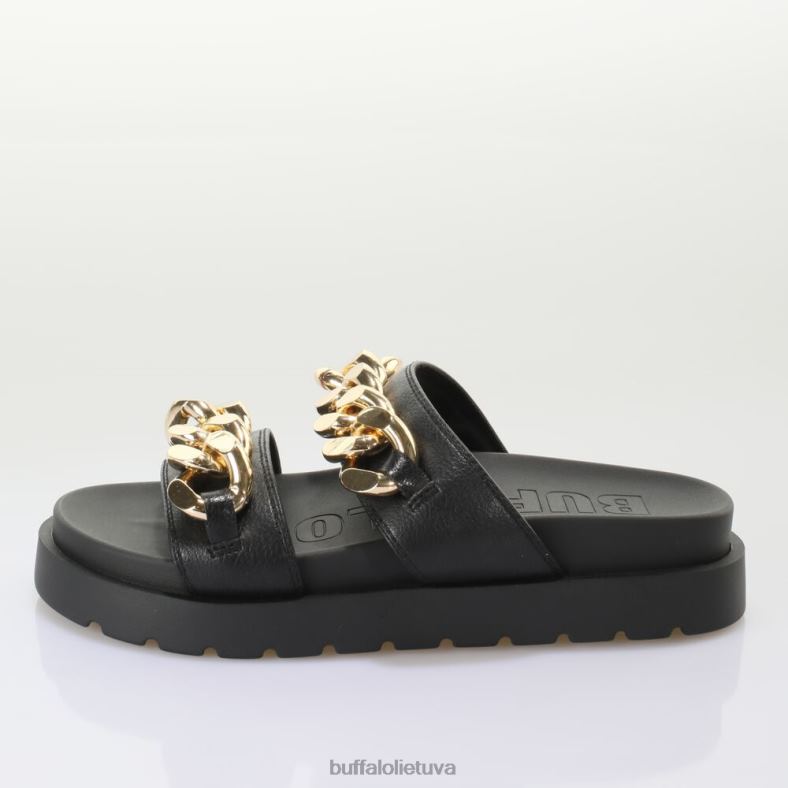 eve loop platform slide vegan Buffalo juodas Auksas4D4XB833 |skaidrių