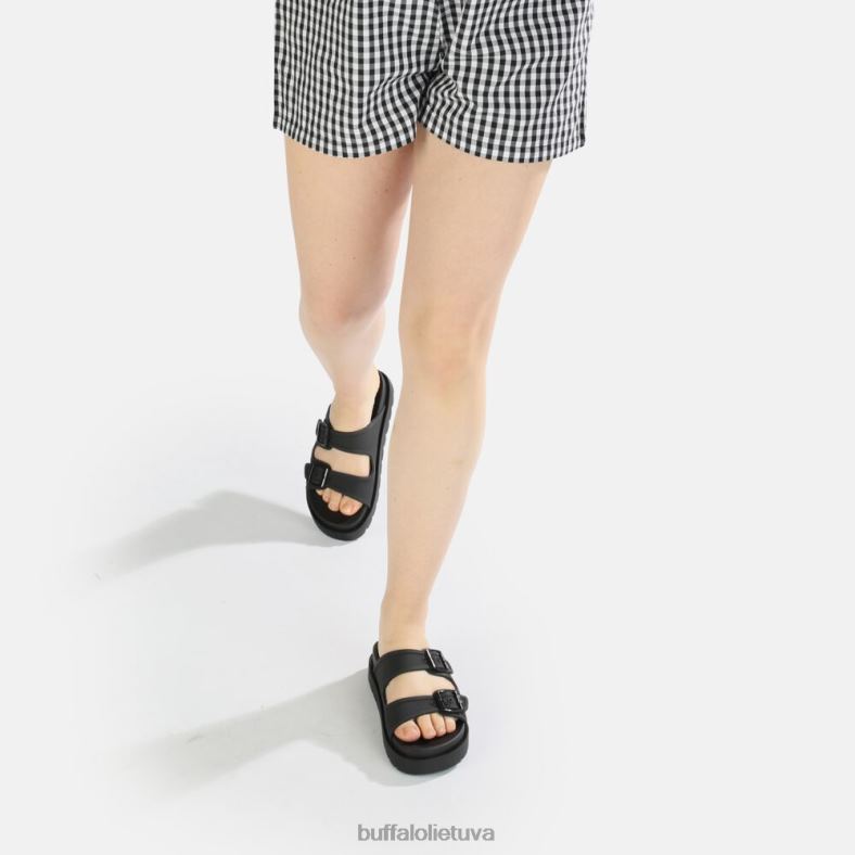 eve sol platforminės basutės veganiškos Buffalo juodas4D4XB248 |skaidrių