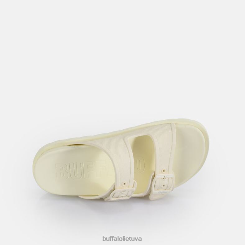 eve sol platformos slide veganas Buffalo beveik baltas4D4XB785 |skaidrių