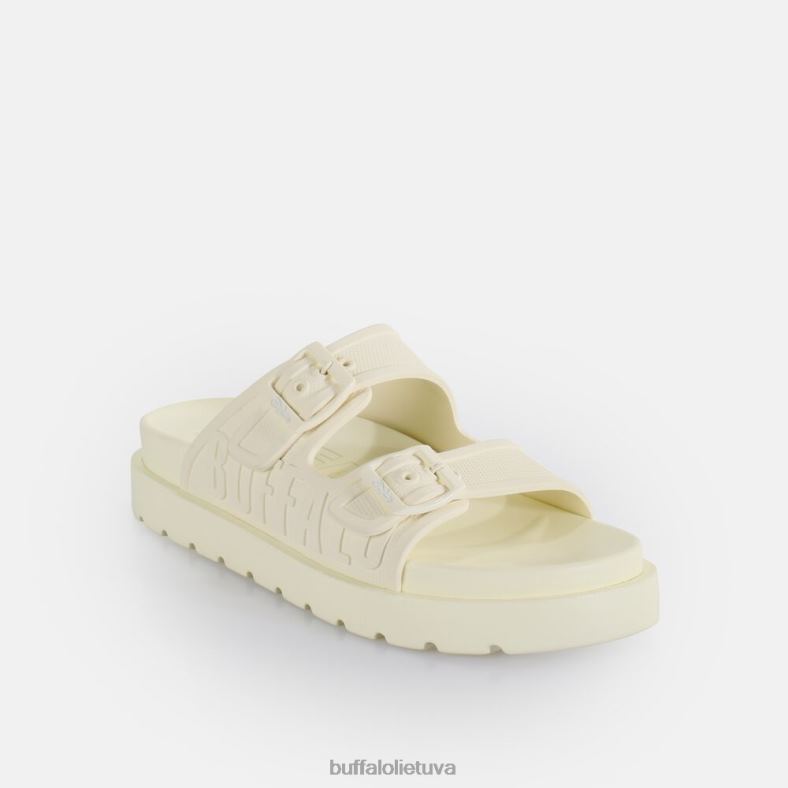 eve sol platformos slide veganas Buffalo beveik baltas4D4XB785 |skaidrių