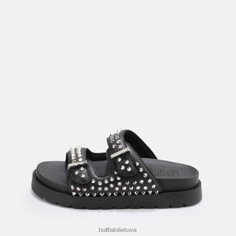 eve stud platforminės basutės veganiškos Buffalo juodas4D4XB673 |skaidrių