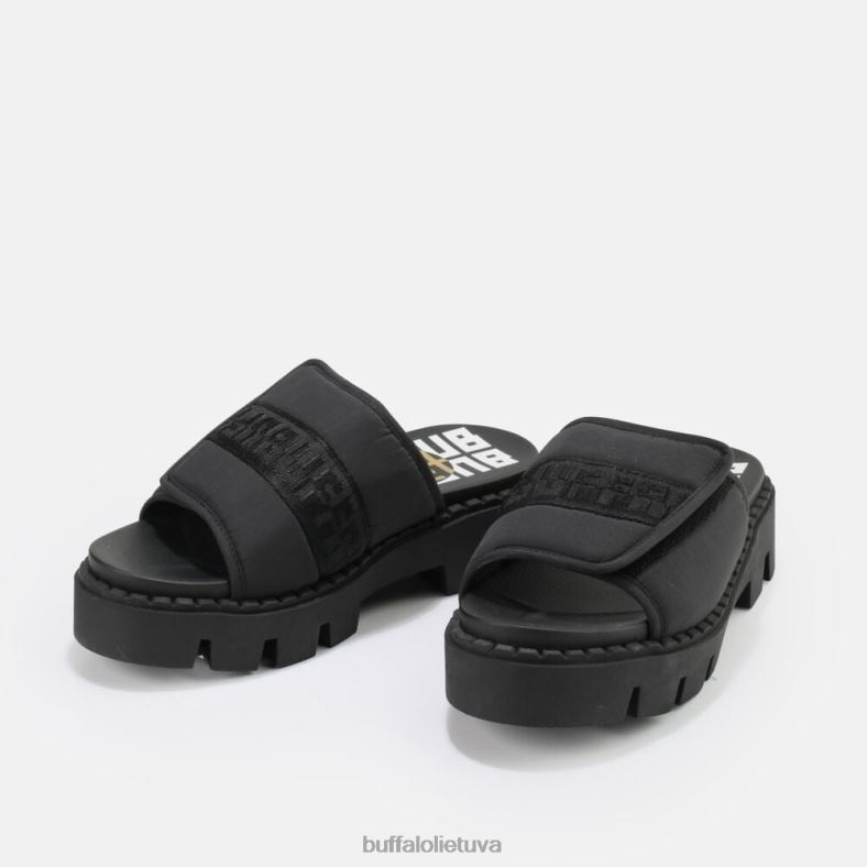 raven tec-sld sandalai veganai Buffalo juodas4D4XB729 |skaidrių