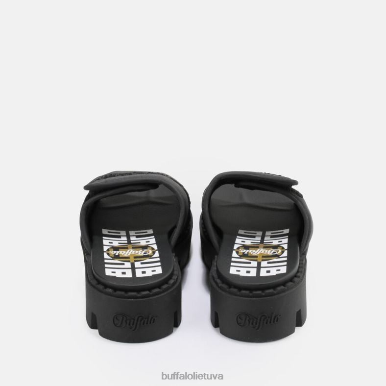 raven tec-sld sandalai veganai Buffalo juodas4D4XB729 |skaidrių