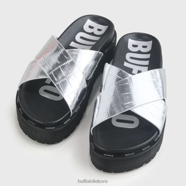 raya veganiškos basutės Buffalo sidabras4D4XB781 |skaidrių