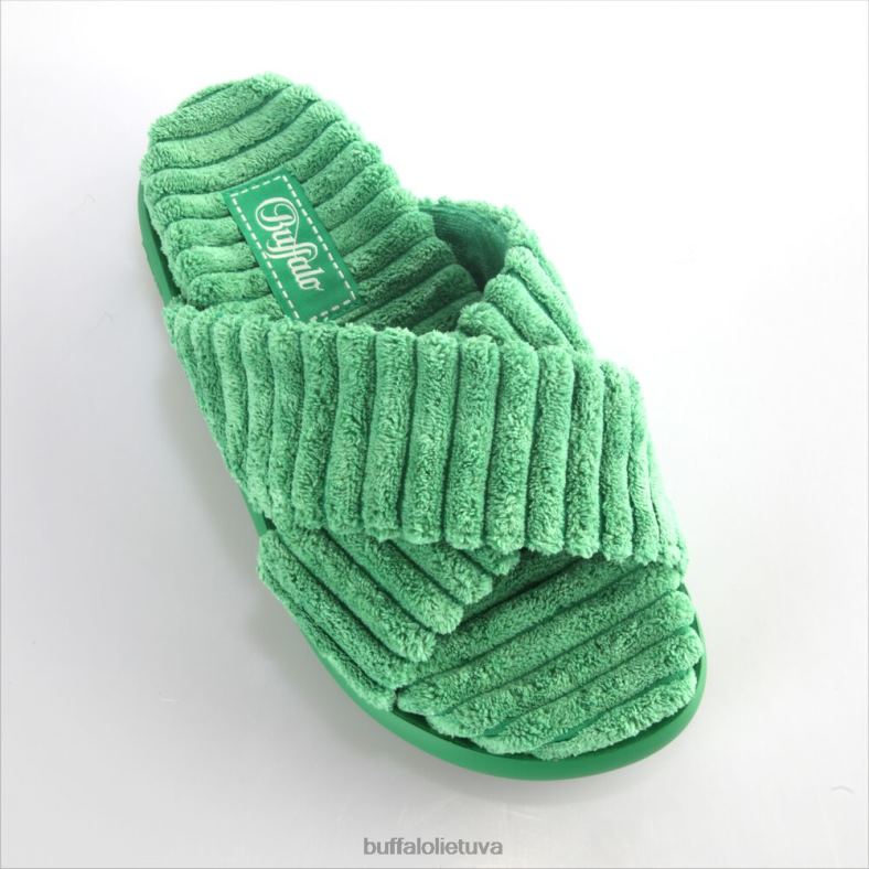 rey cross platform slide veganas Buffalo žalias4D4XB648 |skaidrių