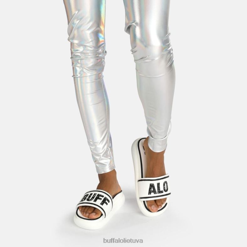 rey slide veganas Buffalo balta juoda4D4XB874 |skaidrių