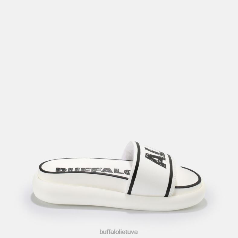rey slide veganas Buffalo balta juoda4D4XB874 |skaidrių